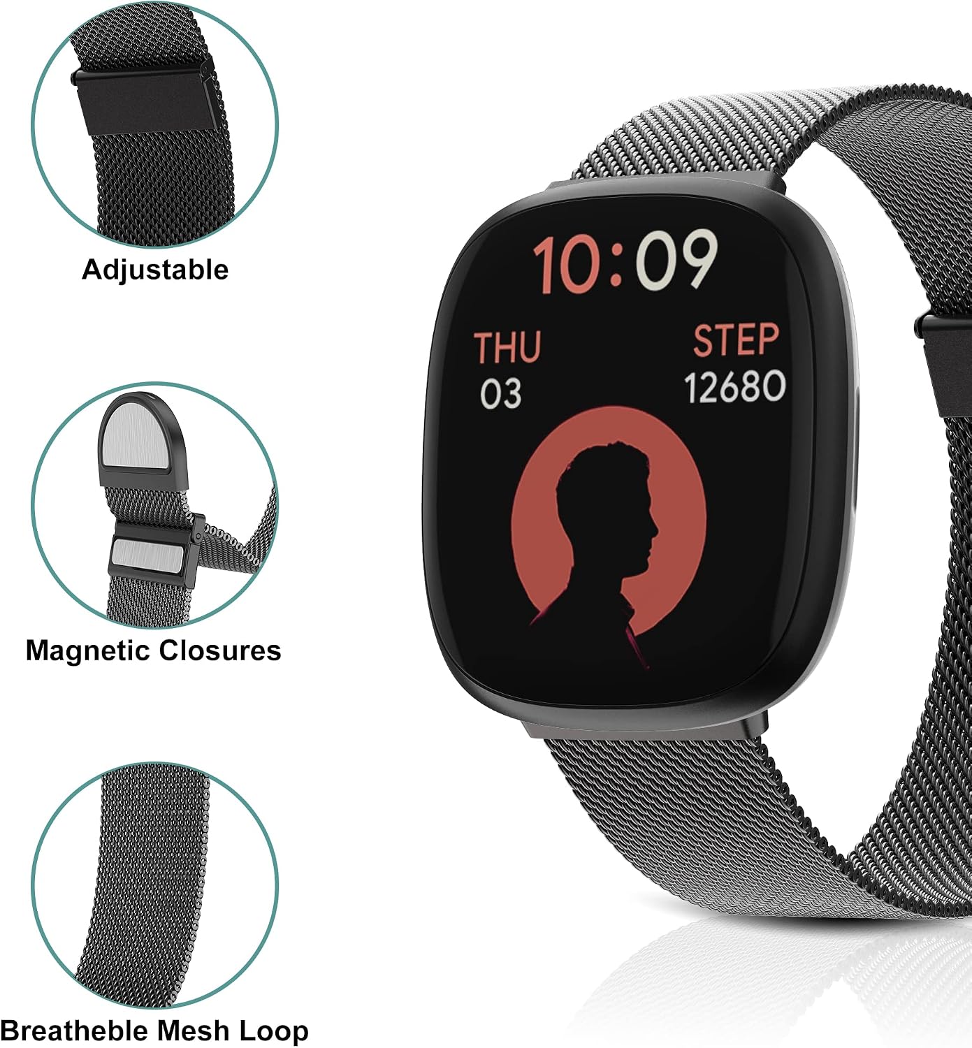 Detalle 2 de Higgs Replacement Strap for Fitbit Versa 3