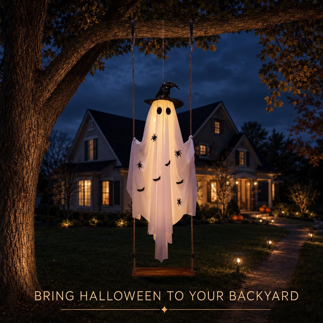 Thumbnail 6 de Halloween Hanging Ghost Decoration, 5.9 ft