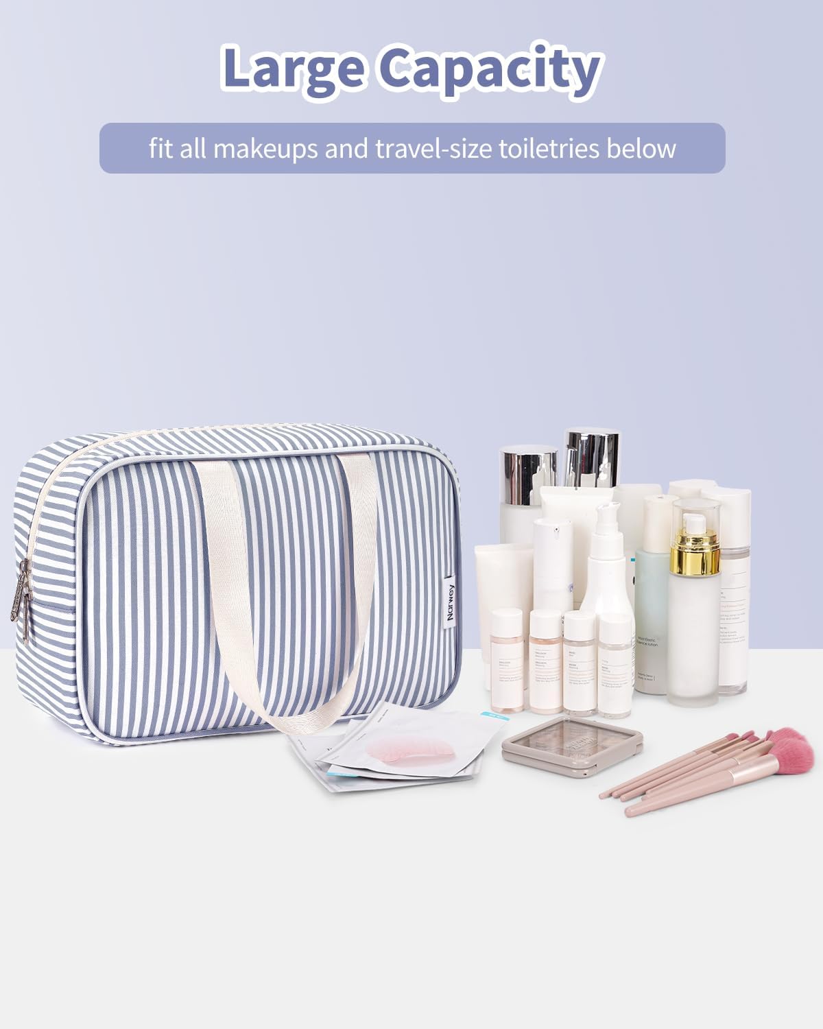 Thumbnail 4 de Full Size Toiletry Bag Large Cosmetic Bag Travel Makeup Bag Organizer for Women