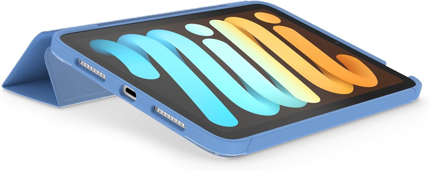 Detalle de OtterBox Coque Folio pour iPad Mini (6e génération) – Antichoc, ultra-mince, bleu