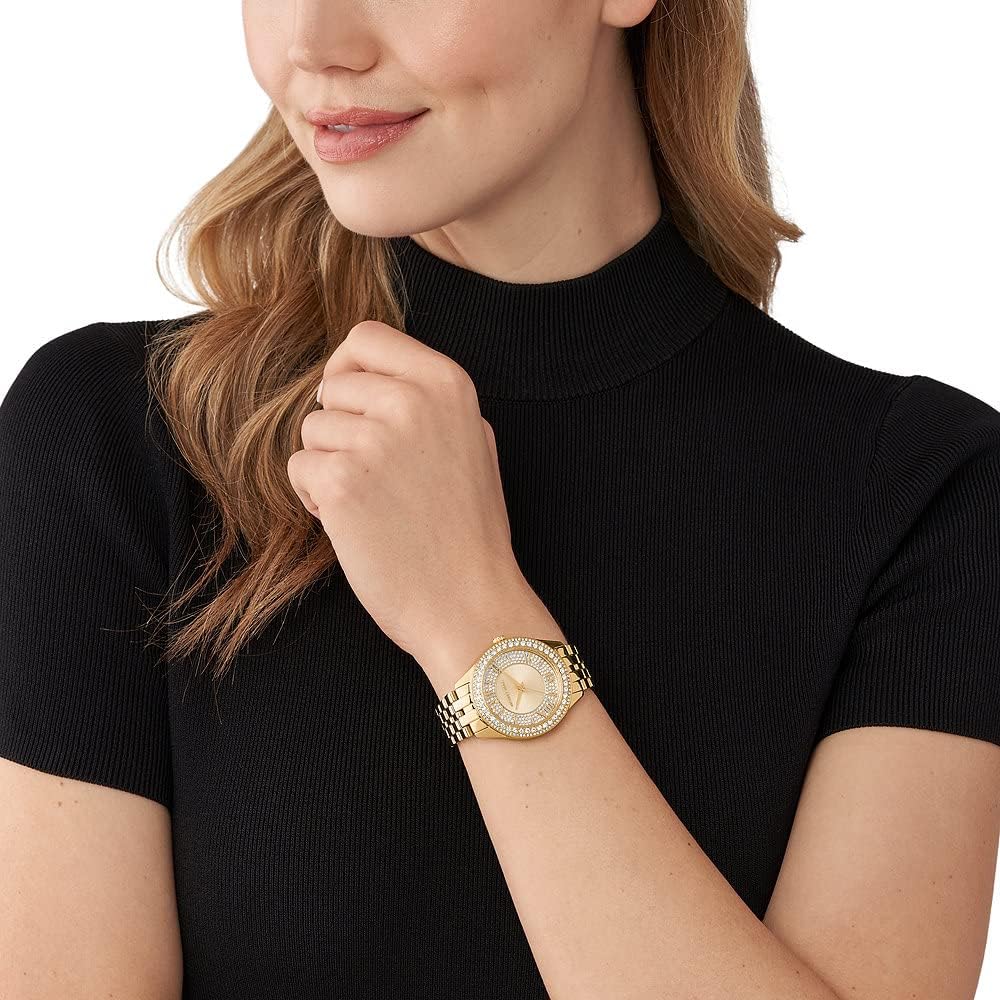 Thumbnail 1 de Michael Kors Orologio Harlowe da donna: eleganza con movimento al quarzo e cinturino intercambiabile in acciaio o pelle