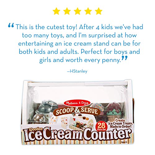 Thumbnail 7 de Melissa & Doug Wooden Scoop & Serve Ice Cream Counter: A Classic Pretend Play Store