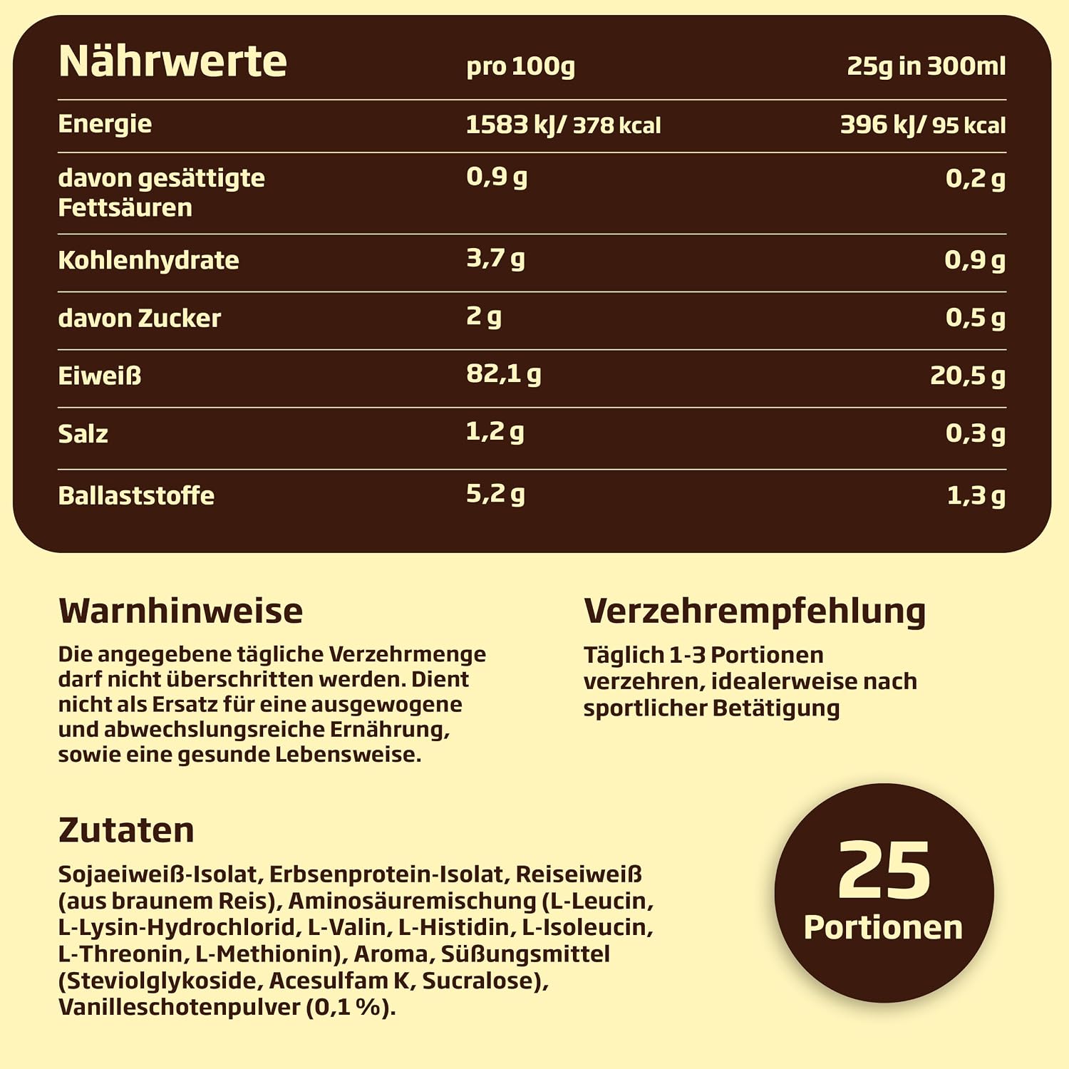 Detalle 2 de AnovonA veganeo veganes Proteinpulver 450g