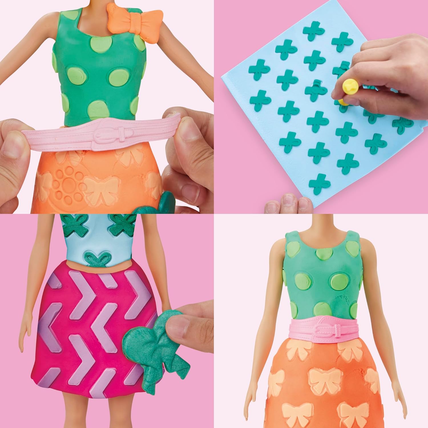 Thumbnail 2 de Play-Doh Barbie Perlen & Schleifen Accessoire-Pack – Zubehör für Puppenkleidung aus Knete