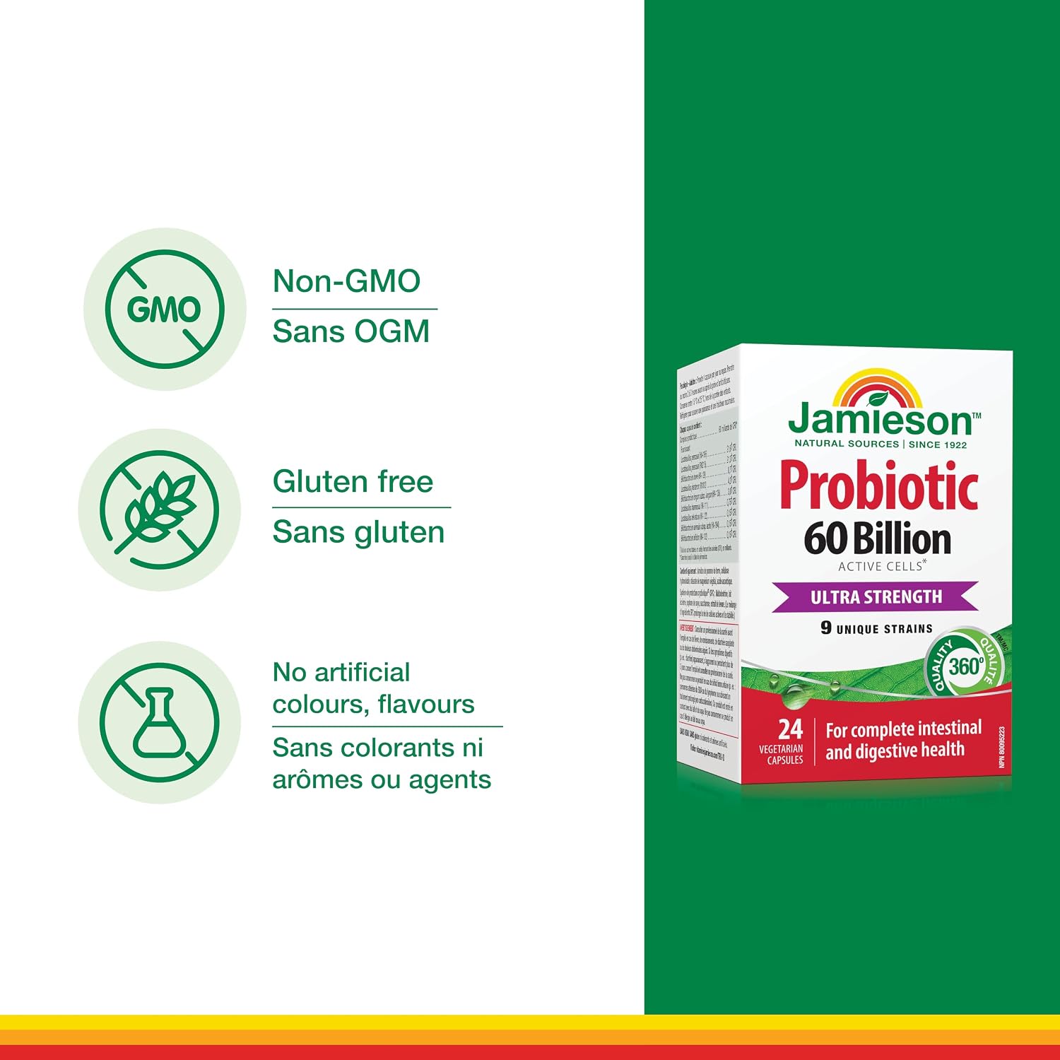 Thumbnail 3 de Jamieson 9006 Probiotic Capsules, 60 Billion CFU, 9 Strains