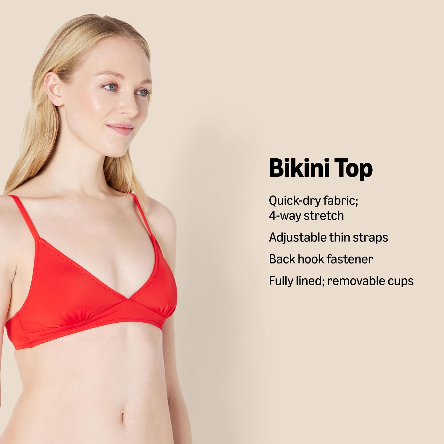 Detalle 2 de Amazon Essentials Damen Bikini-Oberteil