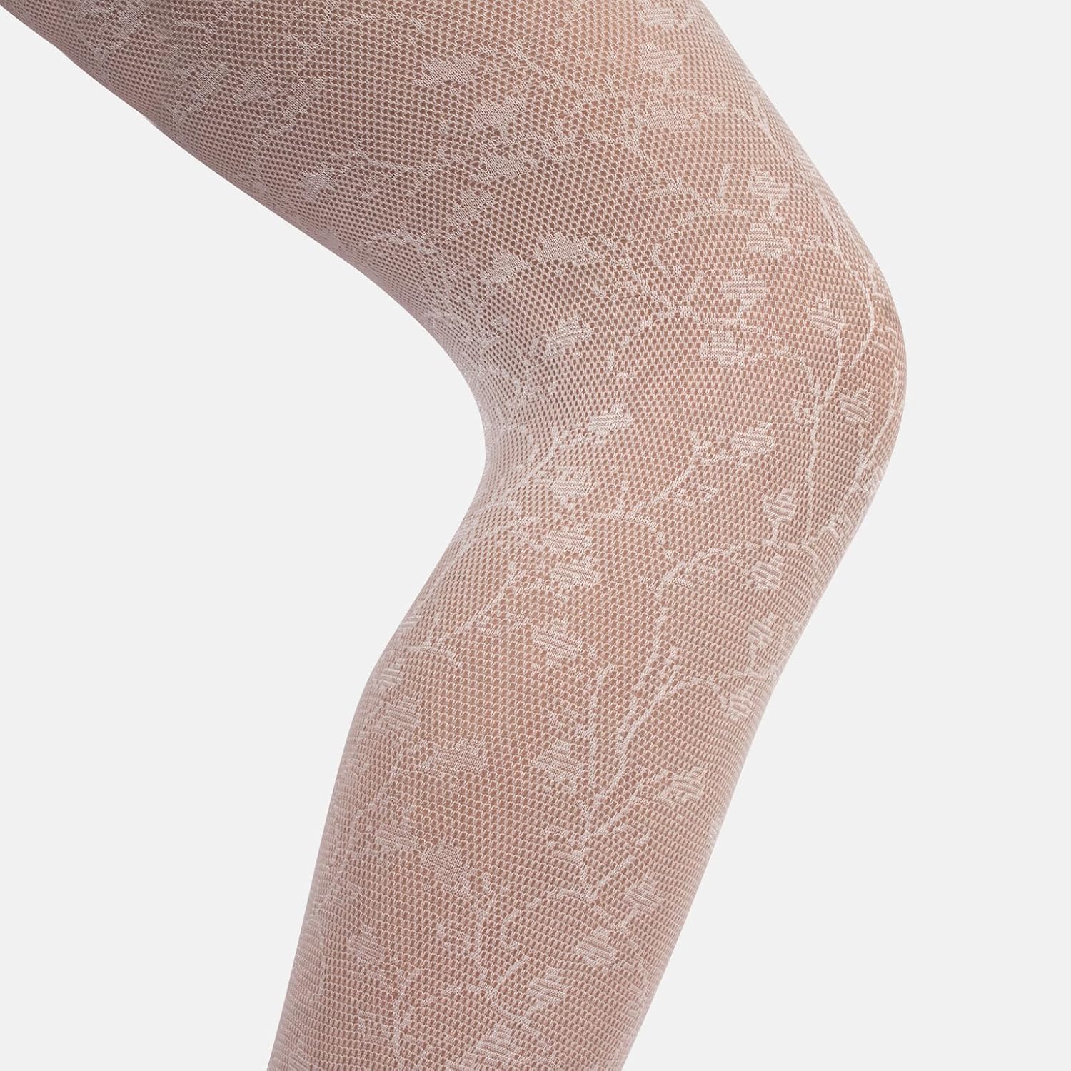 Detalle 2 de CALZITALY PACK 1/2 Collant Bambina Fantasia Floreale 40 DEN – Made in Italy
