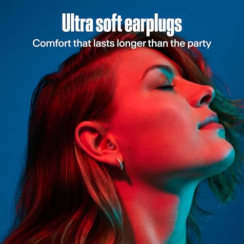 Detalle de Alpine PartyPlug Tappi Orecchie Concerti 19dB – Protezione Uditiva Riutilizzabili per Festival