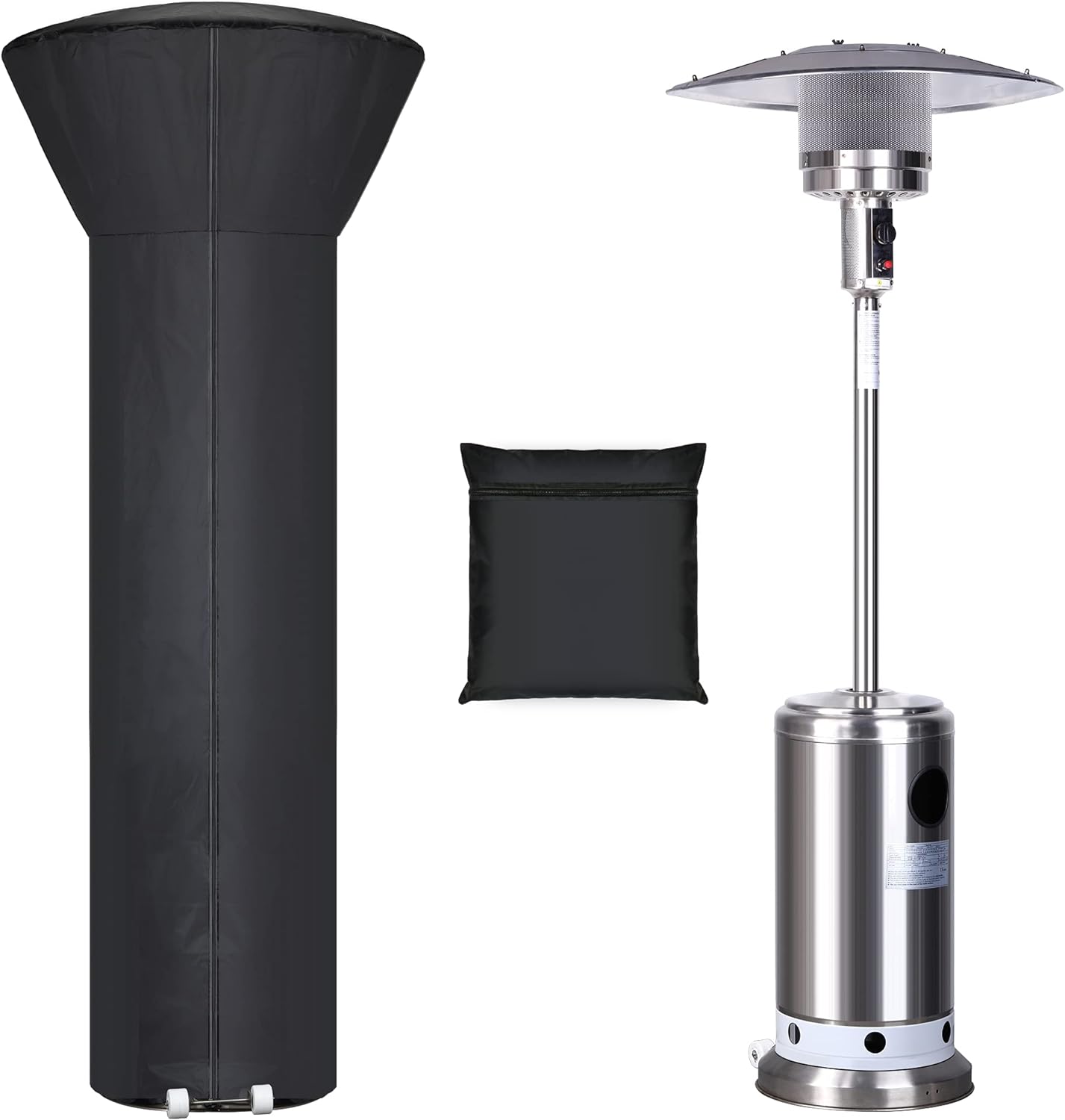 Hualedi Patio Heater Cover, 89-Inch Oxford Fabric with Zipper
