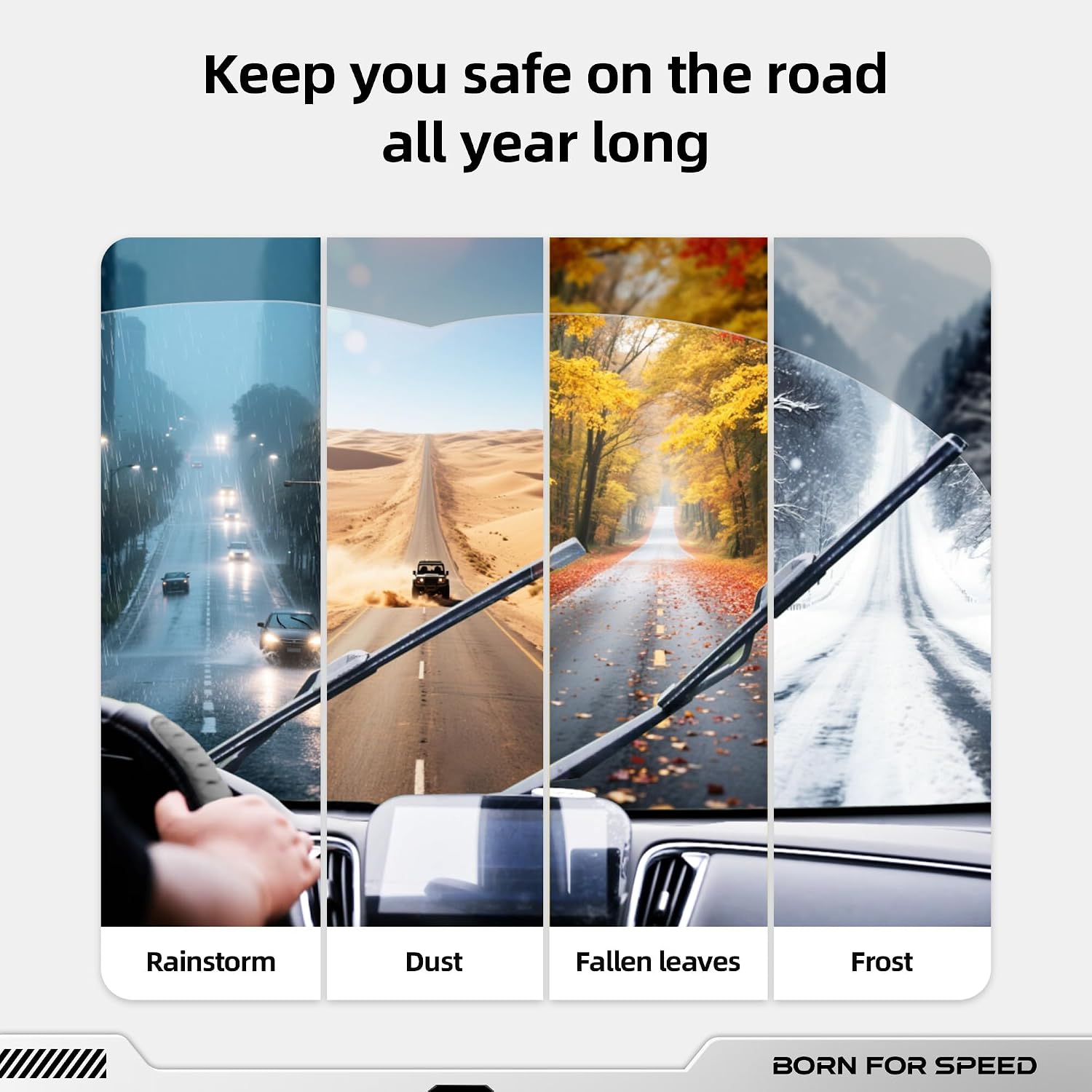Thumbnail 6 de Raidbee Windshield Wiper Blades Replacement for Lexus NX Series and UX (3-Pack) — 26", 16", 12