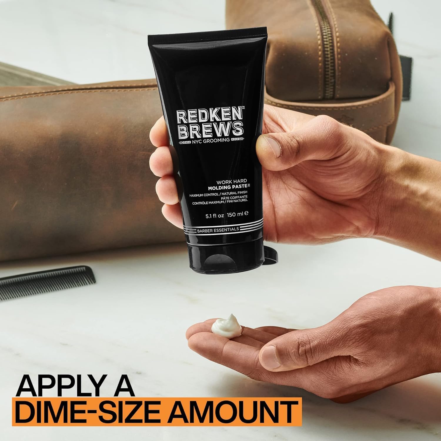 Thumbnail 6 de REDKEN Brews Work Hard Molding Paste P2066000, 150 ml
