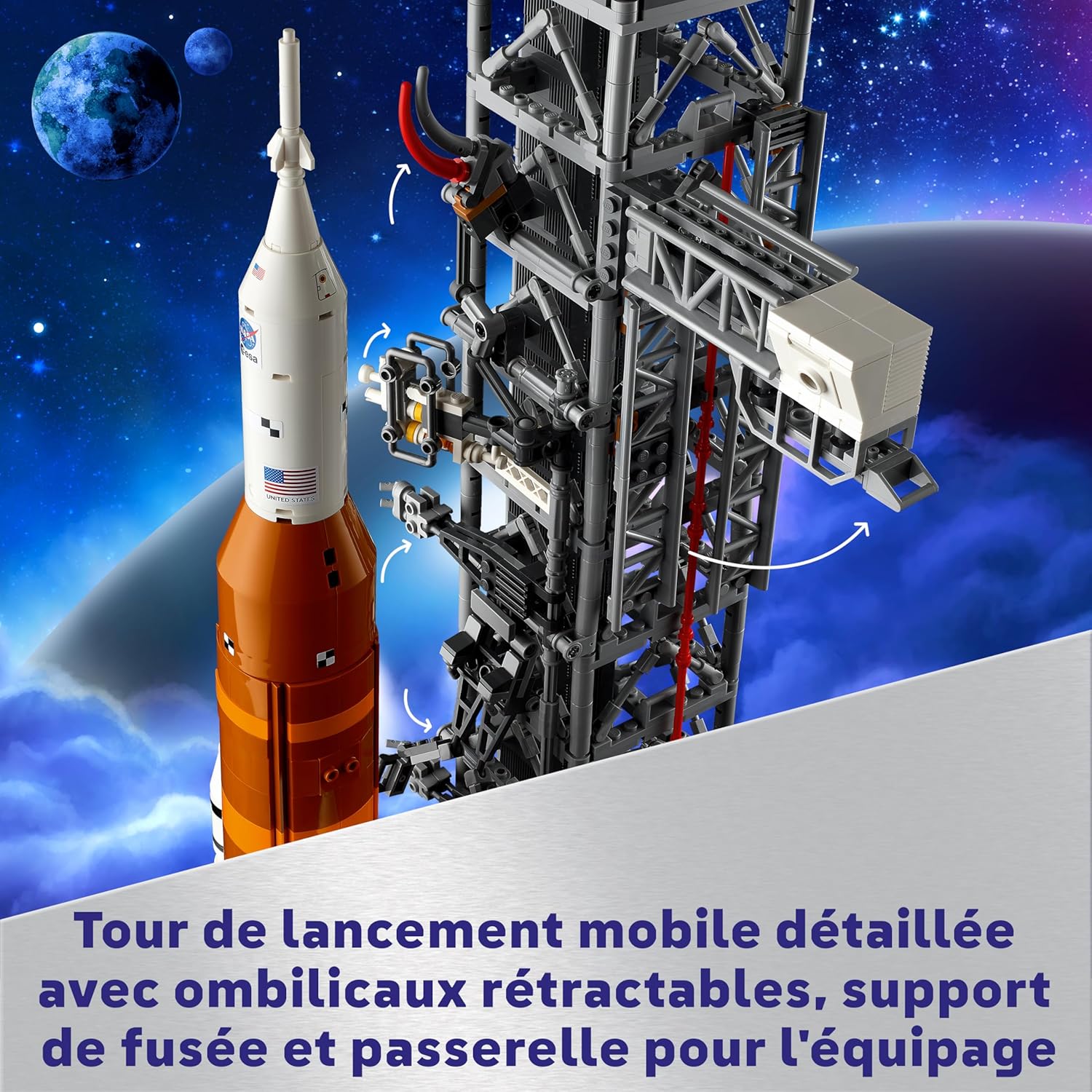 Thumbnail 3 de LEGO Icons 10341 – Le Système de Lancement Spatial d’Artemis de la NASA (édition Collector), set de construction adulte à exposer