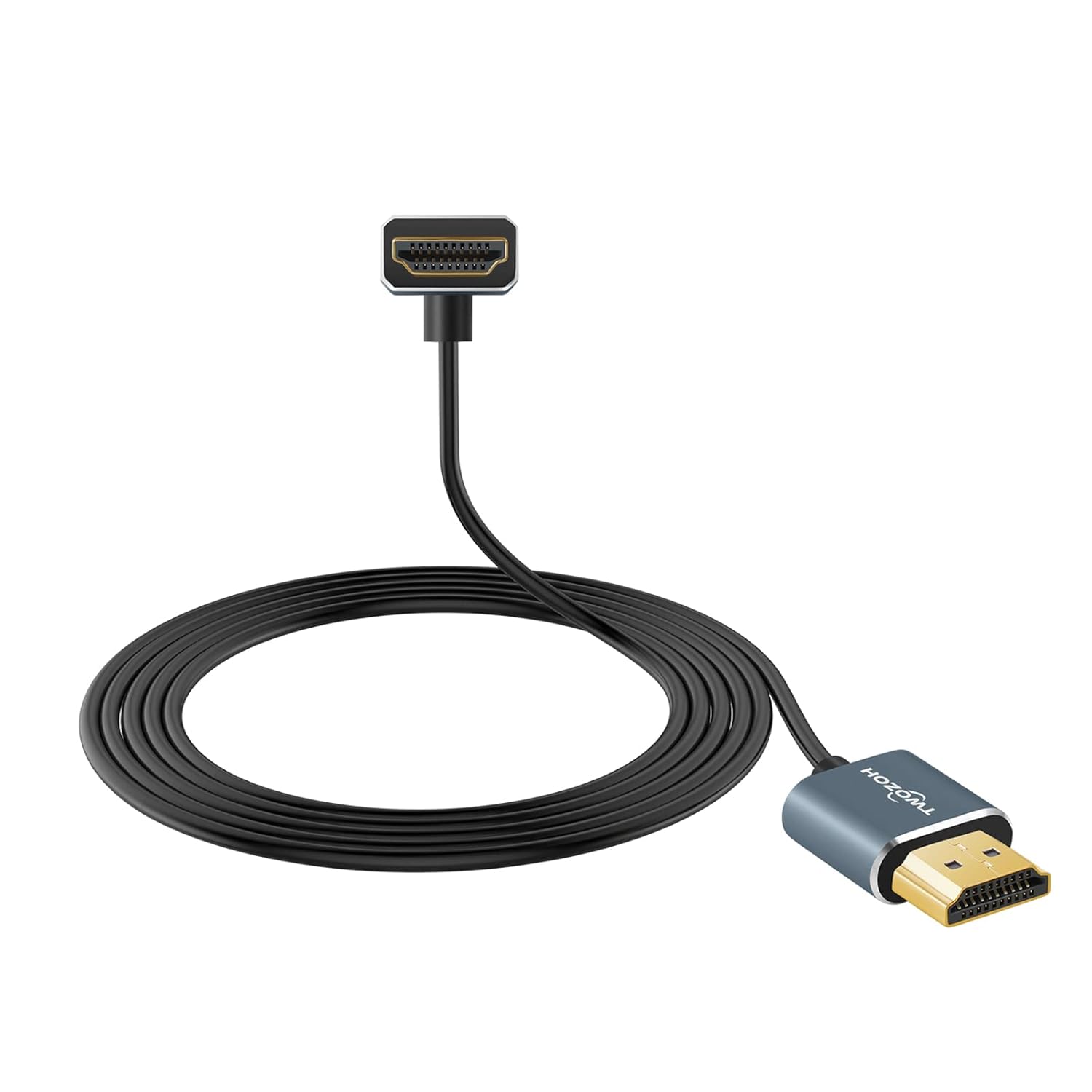Thumbnail 3 de Twozoh Câble HDMI Angle Coudé 90° Ultra Fin 0,3 m – 4K@60Hz, 3D, Ethernet
