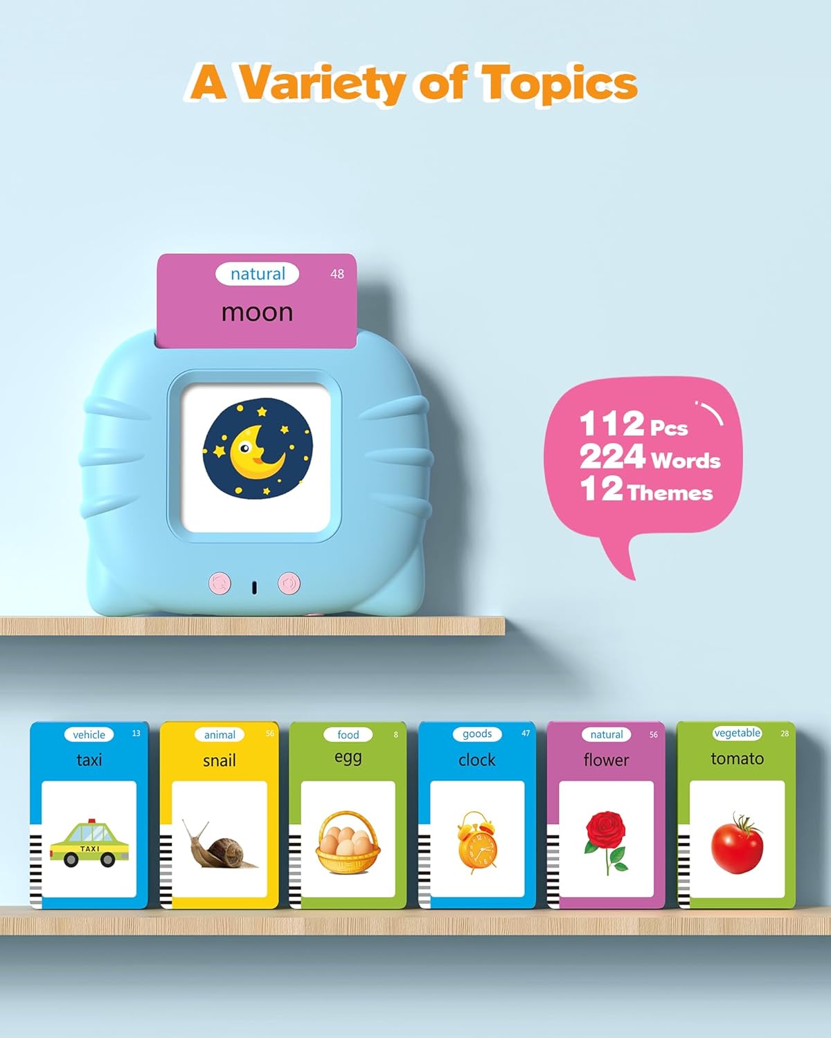 Detalle 2 de Airbition Talking Flash Cards 224