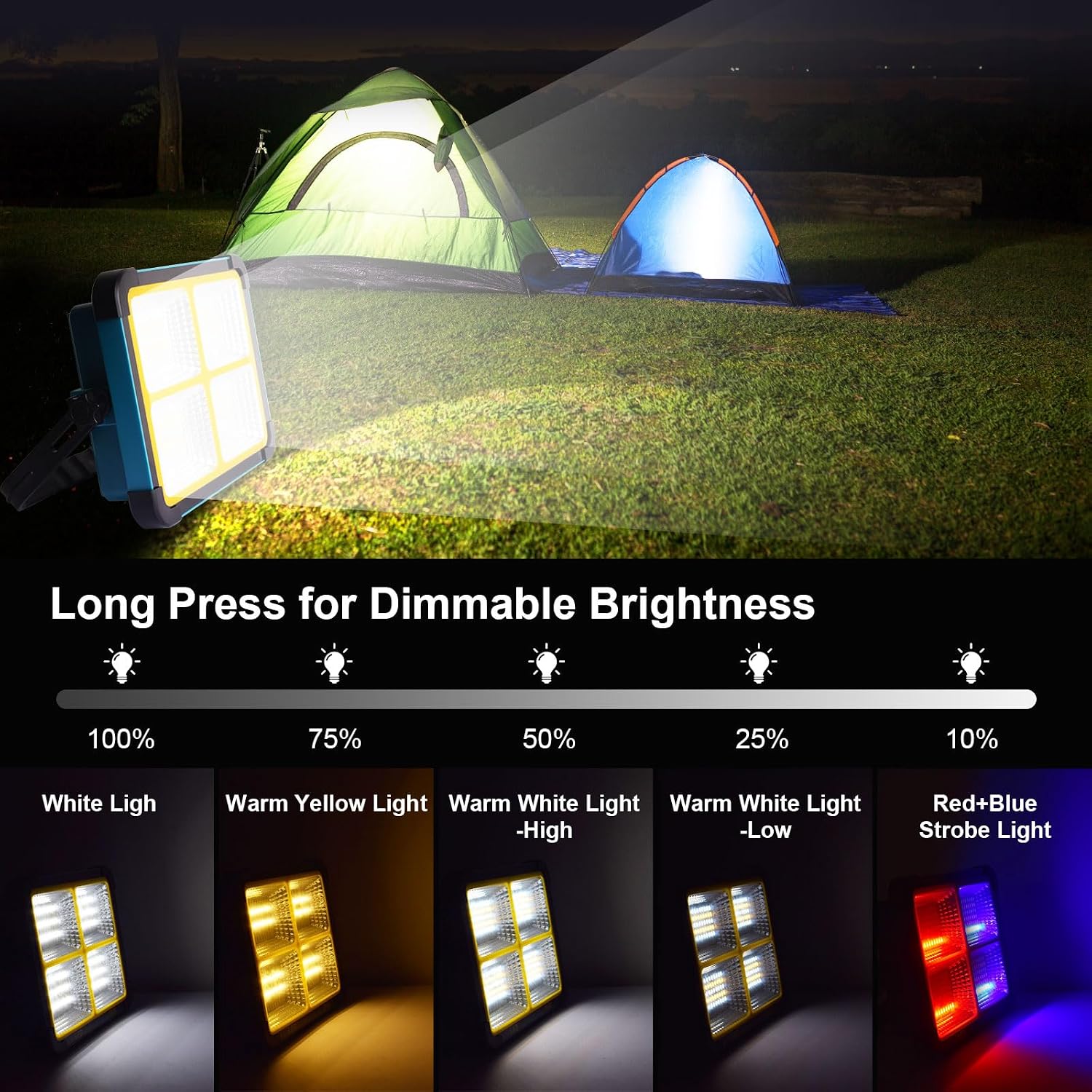 Thumbnail 2 de ErayLife 100W rechargeable work light 10000lm