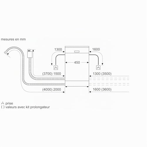 Thumbnail 13 de Bosch SPV4EMX17E Série 4 – Lave-vaisselle encastrable 45 cm, Silence Plus