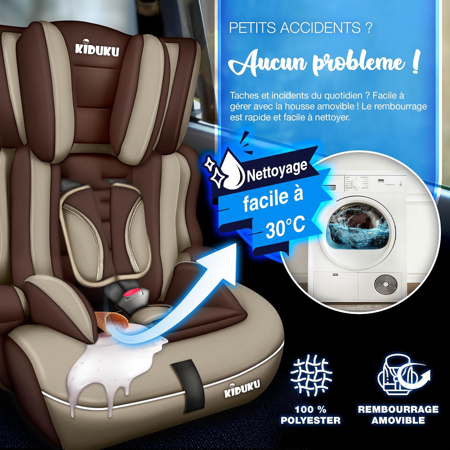Detalle 2 de KIDUKU Siège auto 9–36 kg 👶