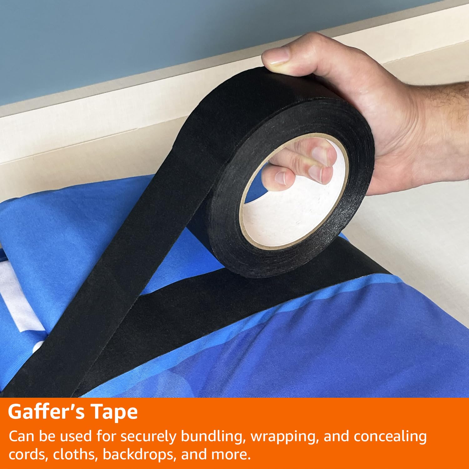 Thumbnail 5 de Amazon Basics No Residue Gaffers Tape for Photography, 2" x 90' (Black)
