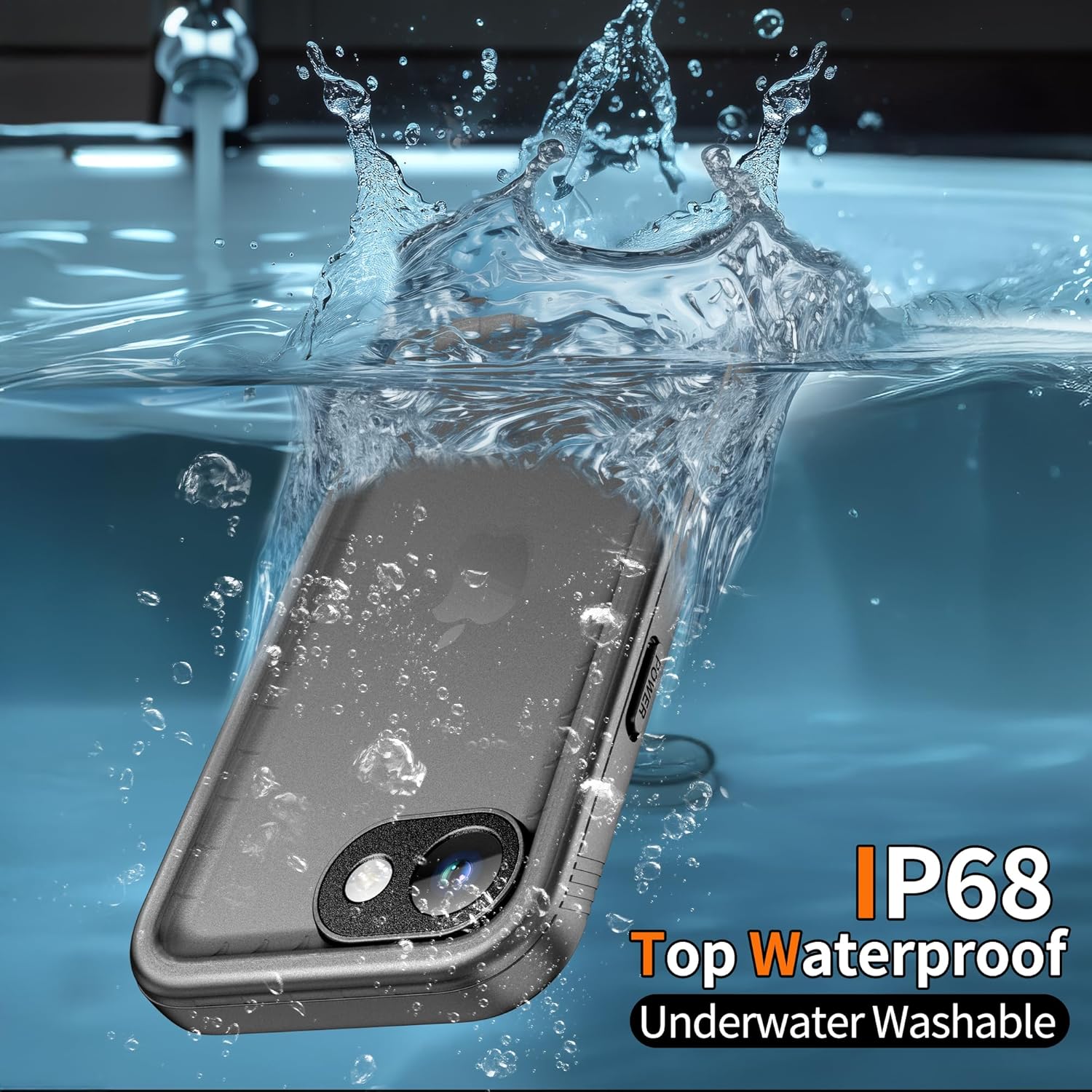 Detalle de Cozycase TOP Military Protective IP68 Case for iPhone 16e — Full Body Shockproof & Waterproof