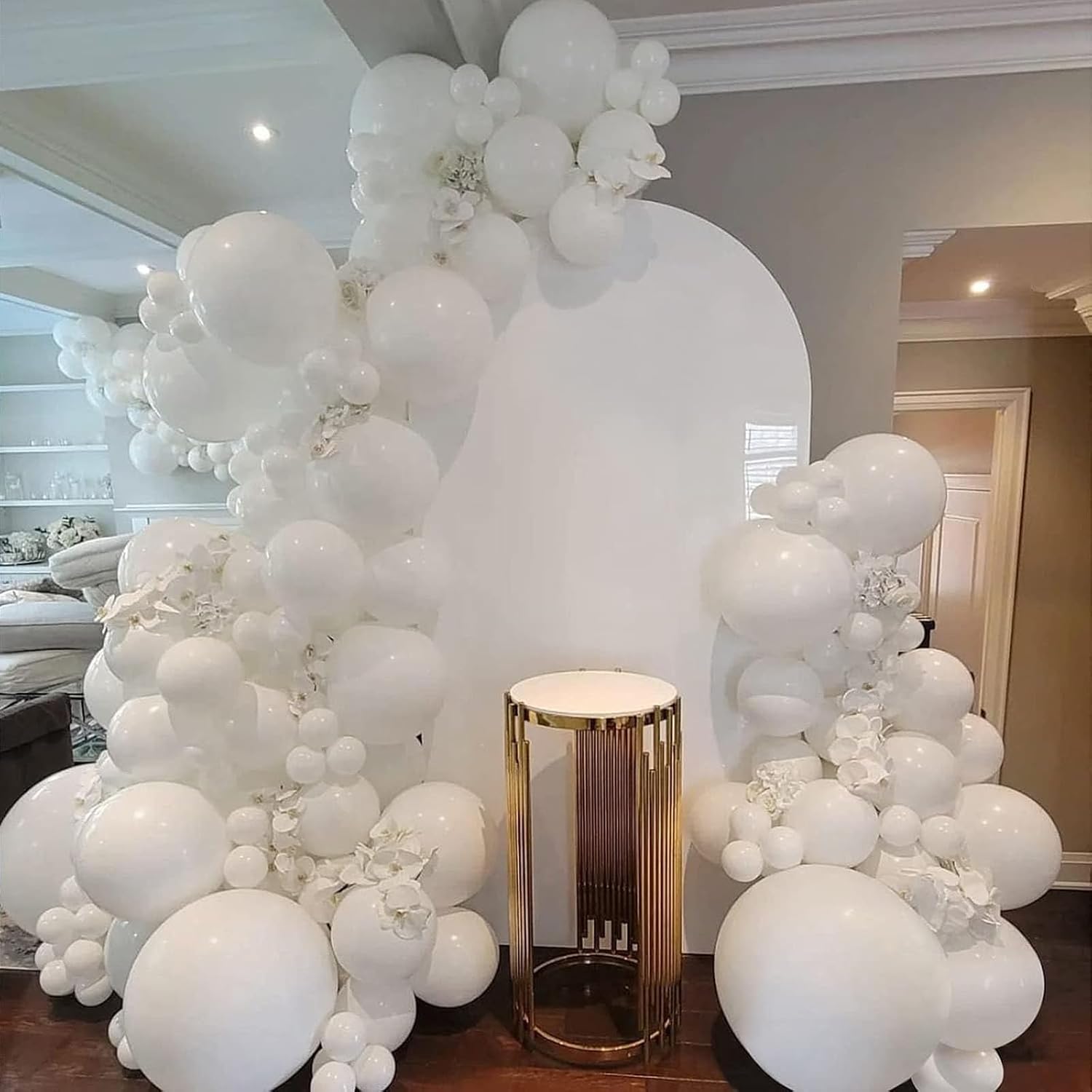 Thumbnail 3 de Luftballons Weiss, 100 Stück 30 cm – Latex Ballons inkl. 2 Rollen Band
