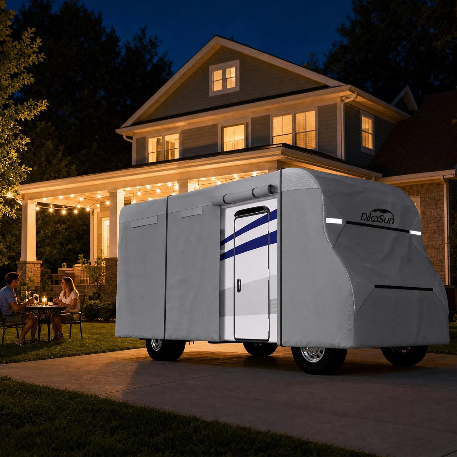 Detalle 2 de DikaSun Class C RV Cover (23' ~ 26') — 7-Layer Heavy-Duty Anti-UV Travel Trailer Cover