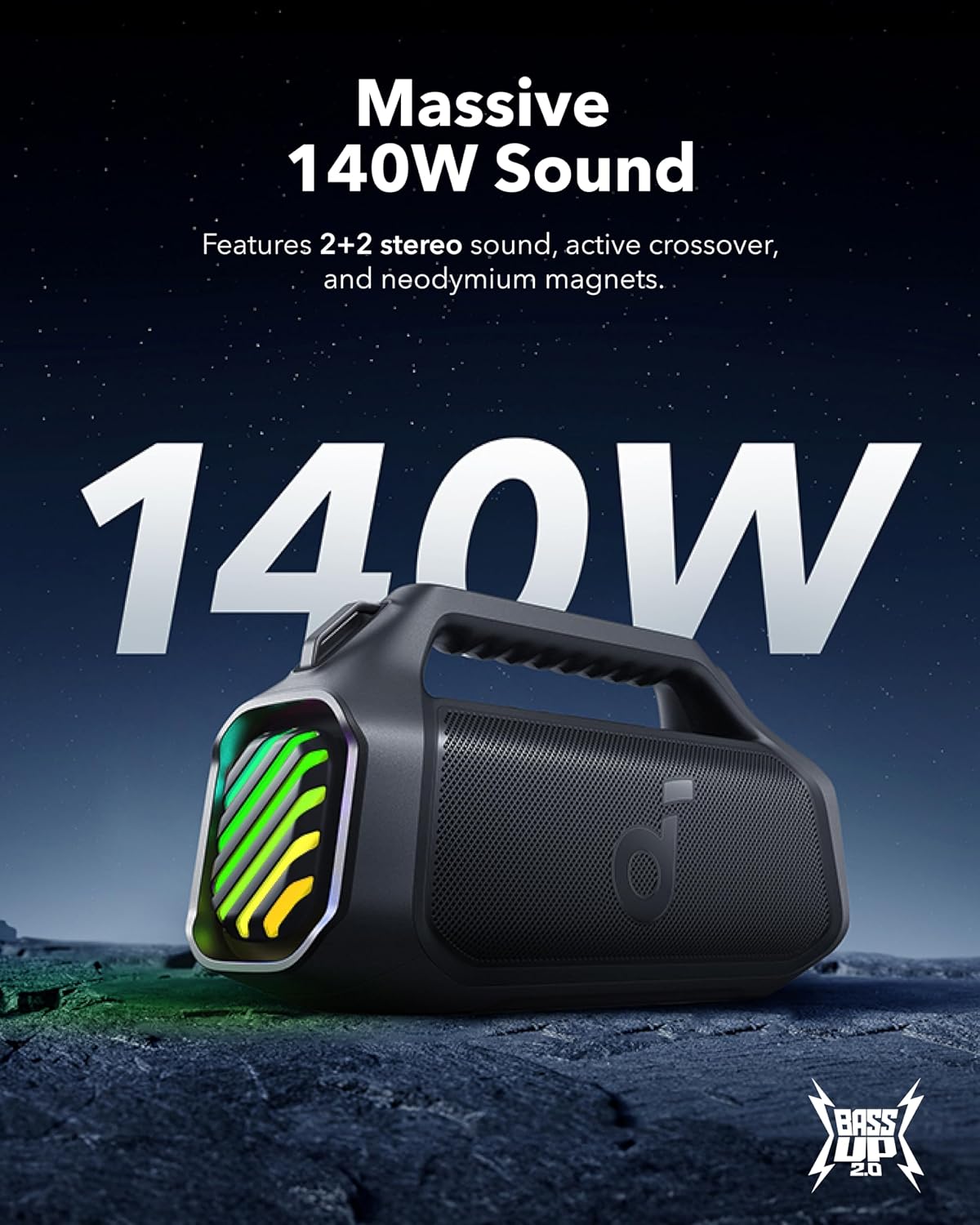 Thumbnail 2 de Soundcore Boom 2 Plus Altavoz Bluetooth 140 W
