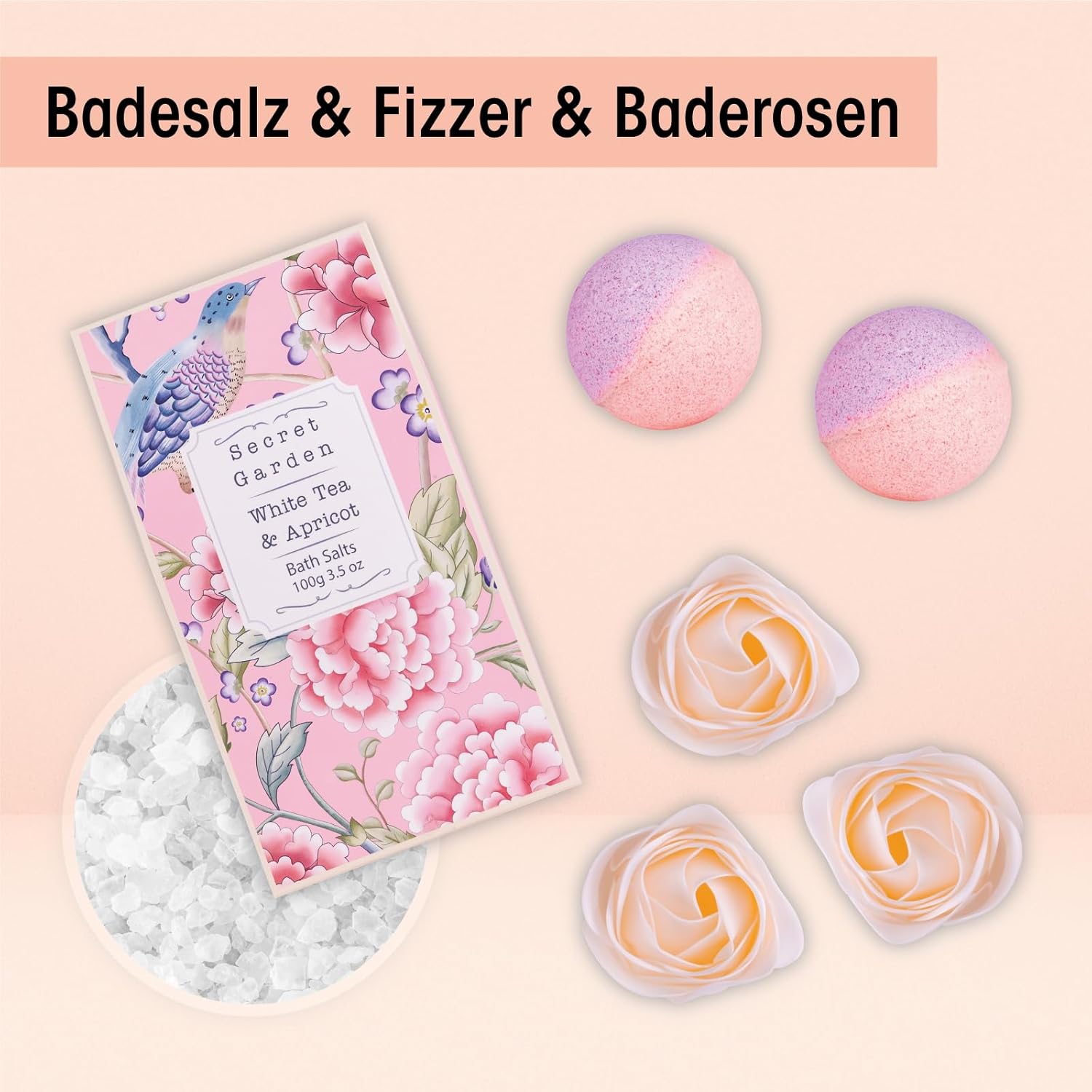 Thumbnail 3 de Accentra Duschset Frauen Geschenkset im Holzkorb – 8-teiliges Wellness-Pflegeset mit Duschgel & Bodylotion