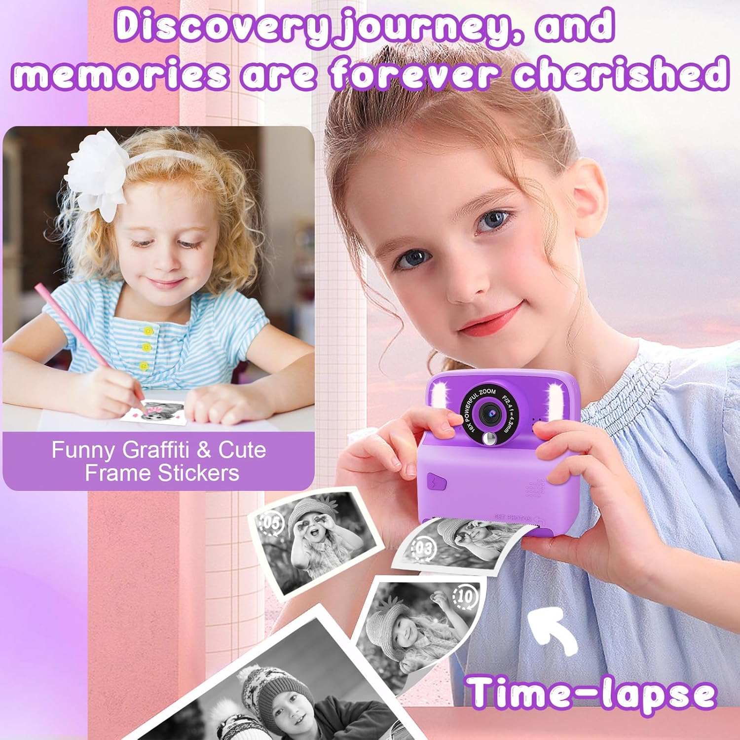 Thumbnail 2 de Kids instant print camera 32GB