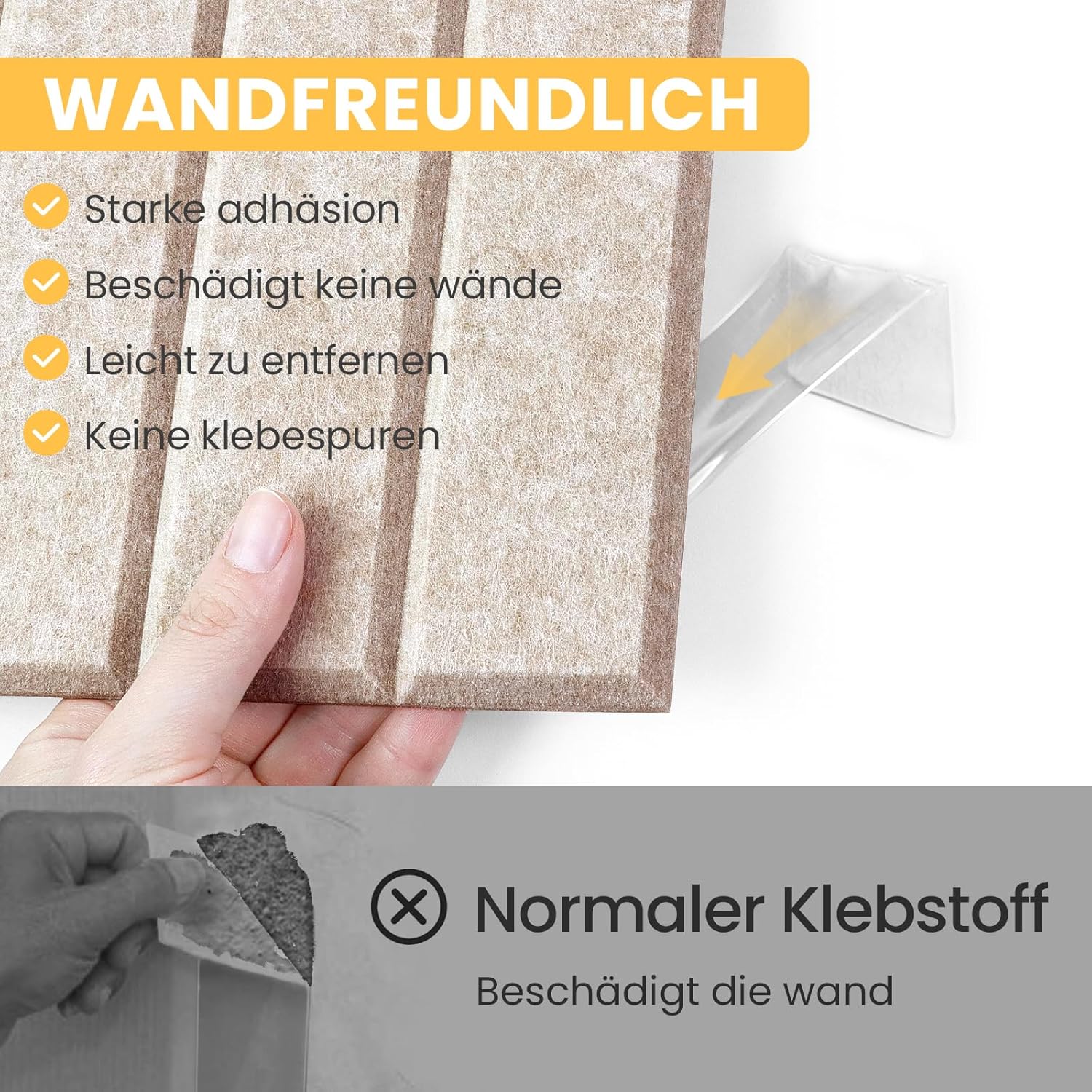Thumbnail 3 de Großes Kork-Bulletin Board als Filz-Wandtafel 90 x 60 cm (6er Set)