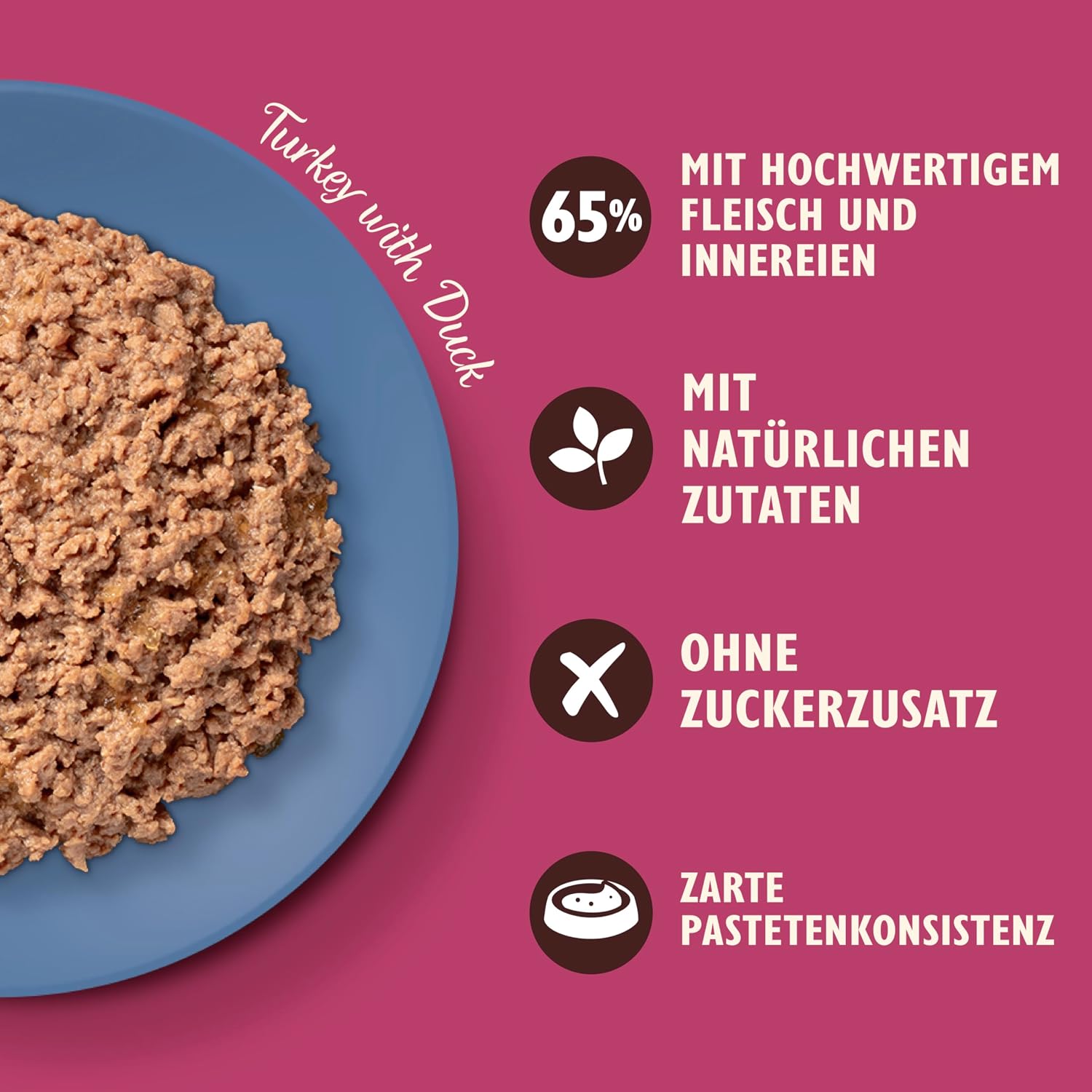 Detalle de Lily’s Kitchen Vollwertnahrung Nassfutter für ausgewachsene Katzen – Geflügelpastete, 19 Schalen (19 x 85 g)