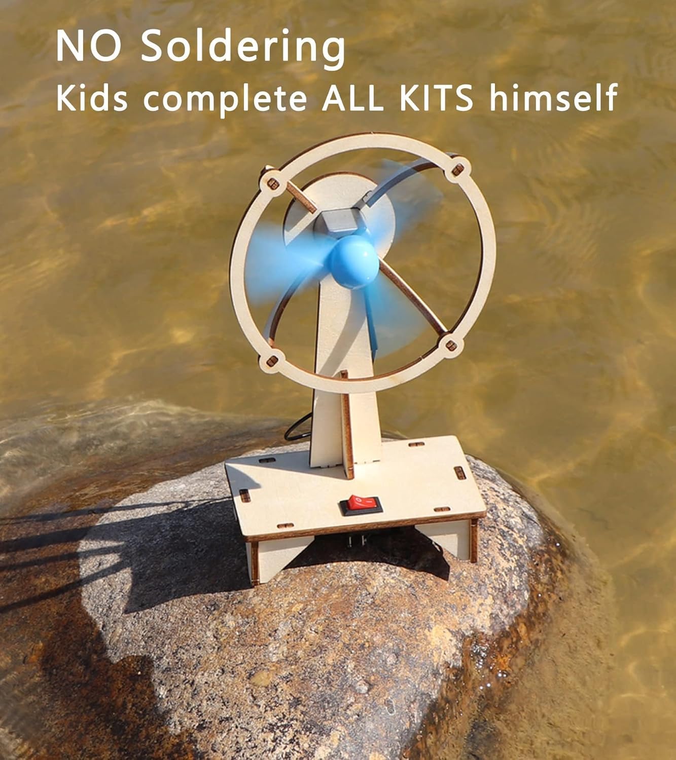 Thumbnail 6 de STEM Kits for Kids Ages 8-14 (4 Wooden Kits): Solar Car, Solar Plane, Wind Car & Electric Fan Building Set