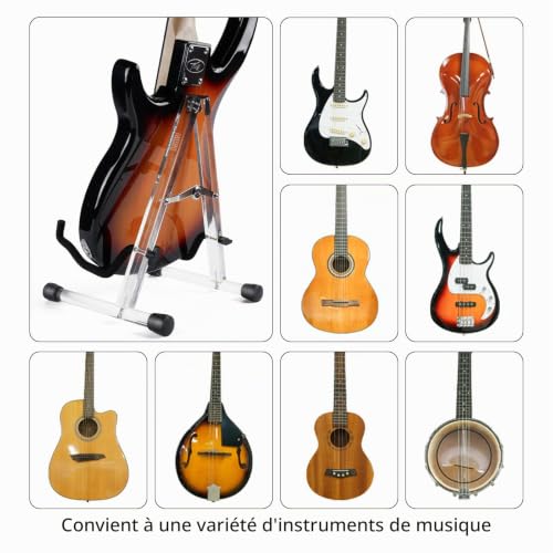 Thumbnail 3 de Support MUSO pour guitare acoustique en acrylique pliable – stabilité, élégance et polyvalence
