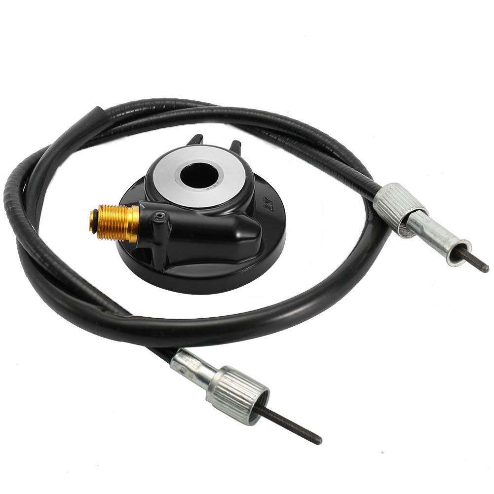 Detalle de Koulate 12mm Black Drive Gear Speedometer Drive Gear with Cable for GY6 Scooter Parts