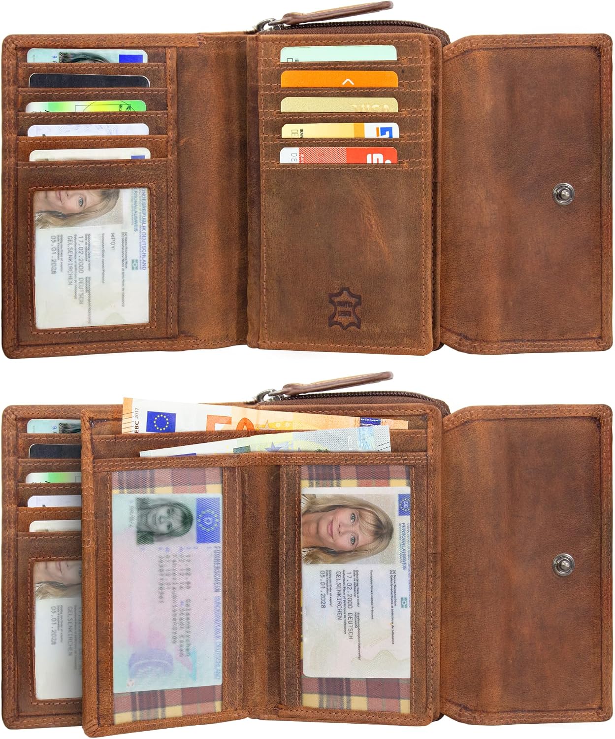 Thumbnail 3 de STILORD Thea Geldbörse RFID Leder 14 x 10 x 4 cm