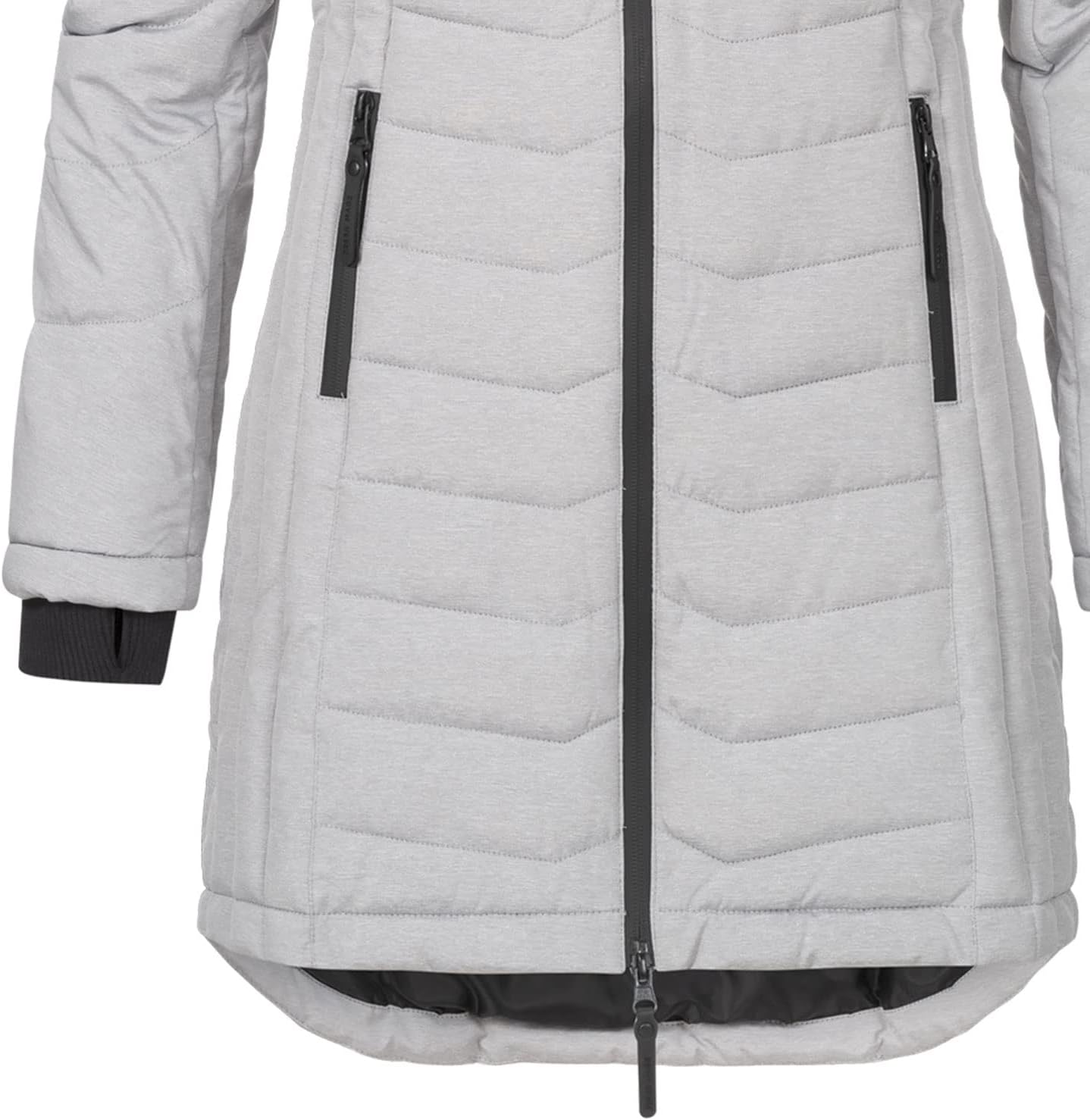 Detalle de Sublevel Damen Übergangsjacke mit Kapuze – sportlicher Steppmantel für Herbst/Winter