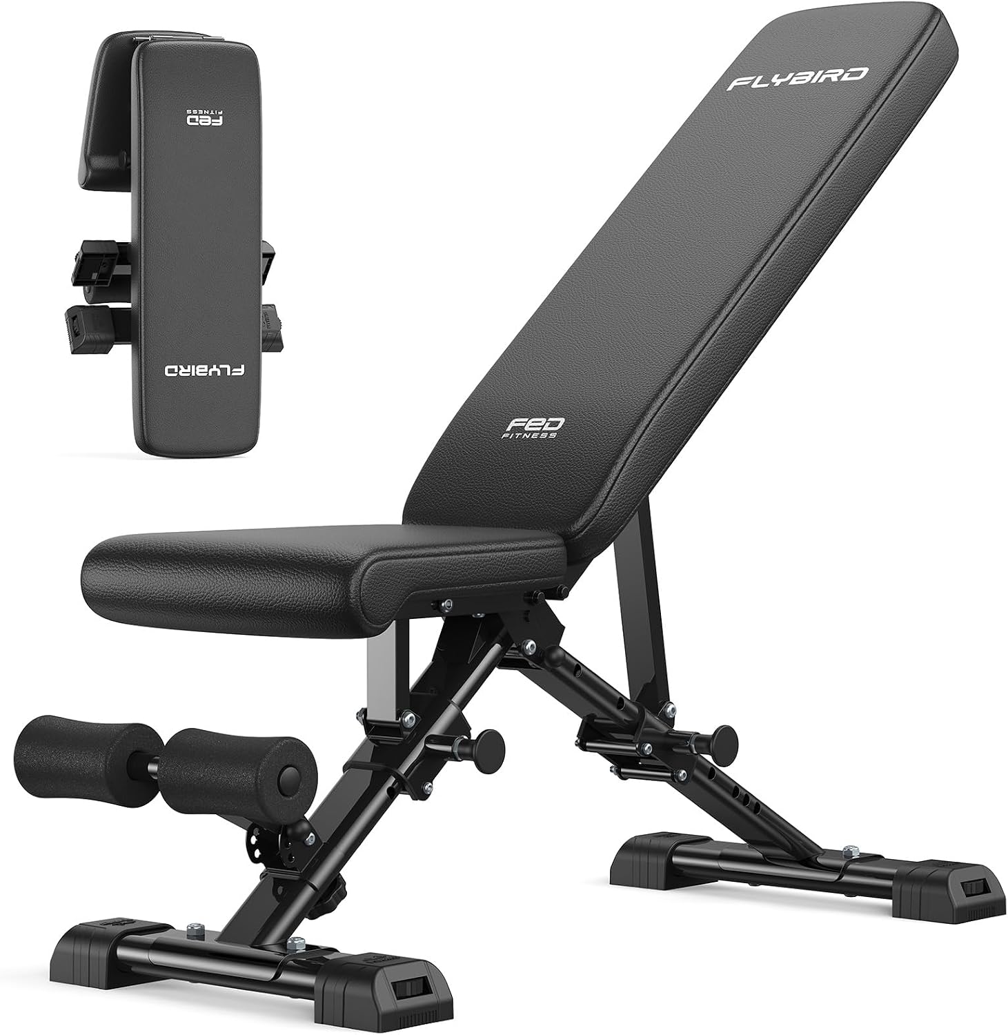 Detalle de FLYBIRD Adjustable Bench-149 verstelbare trainingsbank, inklapbaar, 363 kg