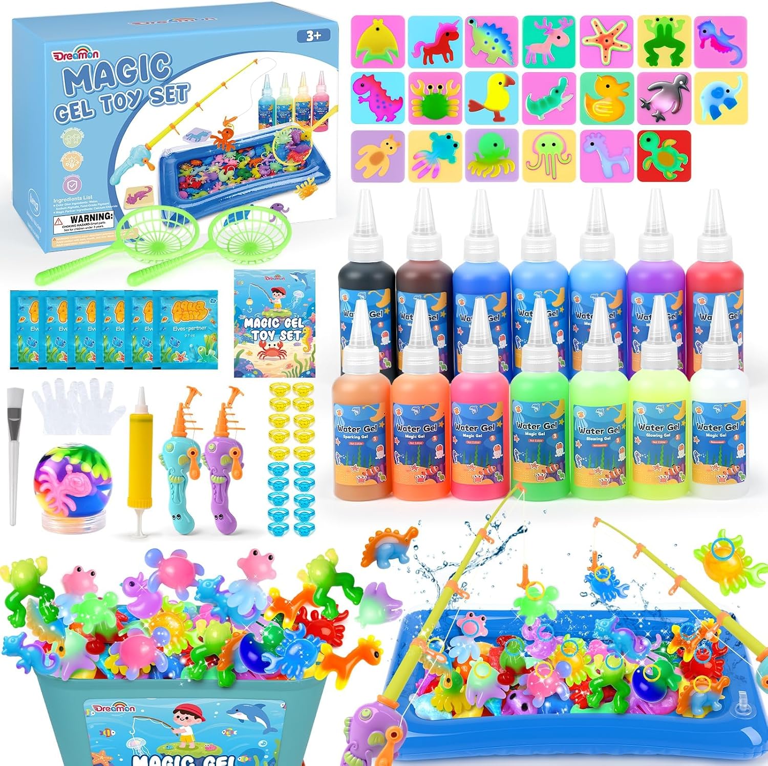 Detalle de Dreamon Magic Aqua Fairy Water Gel Kit 71pcs 🎨