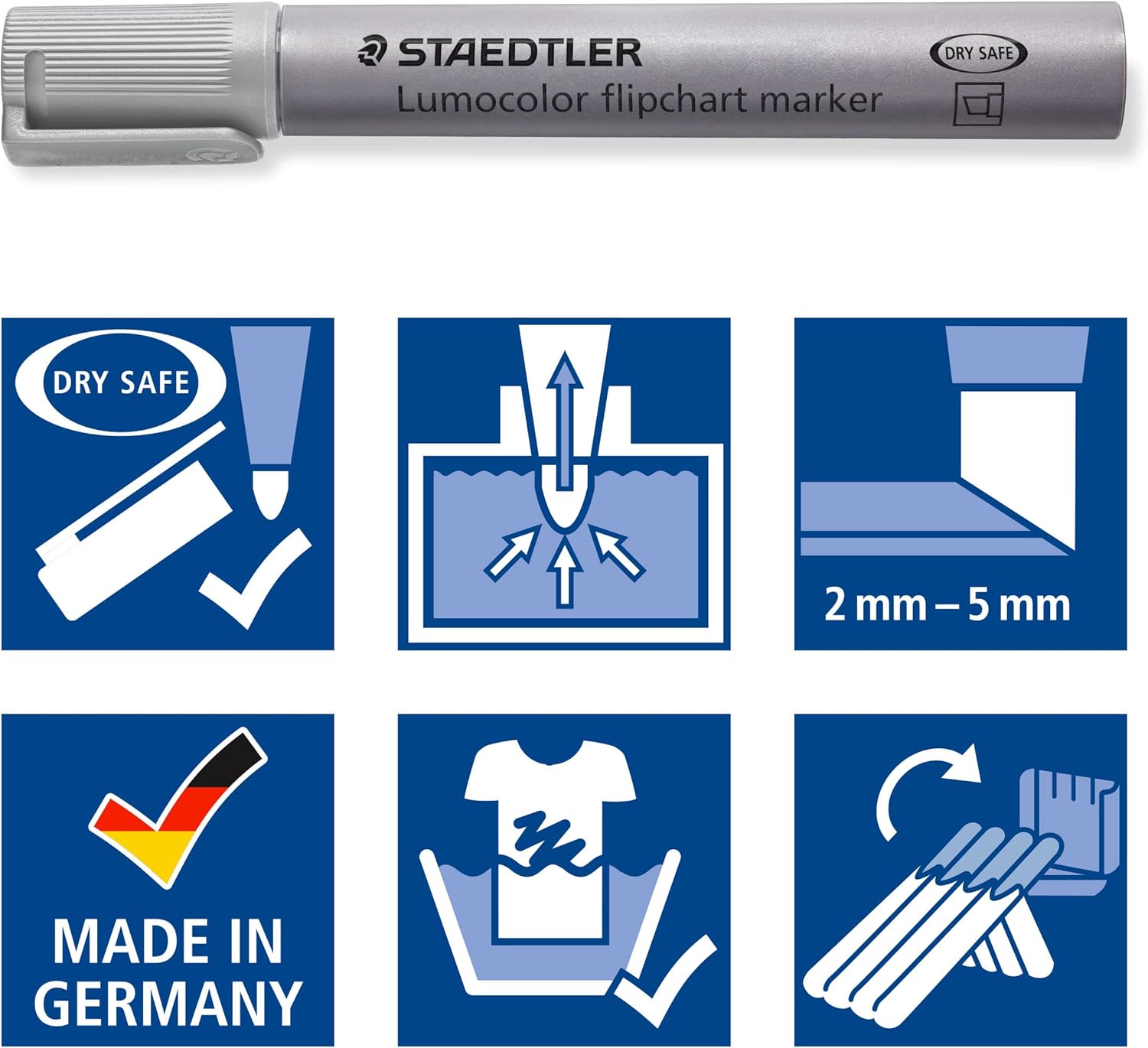 Thumbnail 6 de STAEDTLER Lumocolor farbintensive Schnell trocknende Flipchart-Marker in Box (356 SWP8)