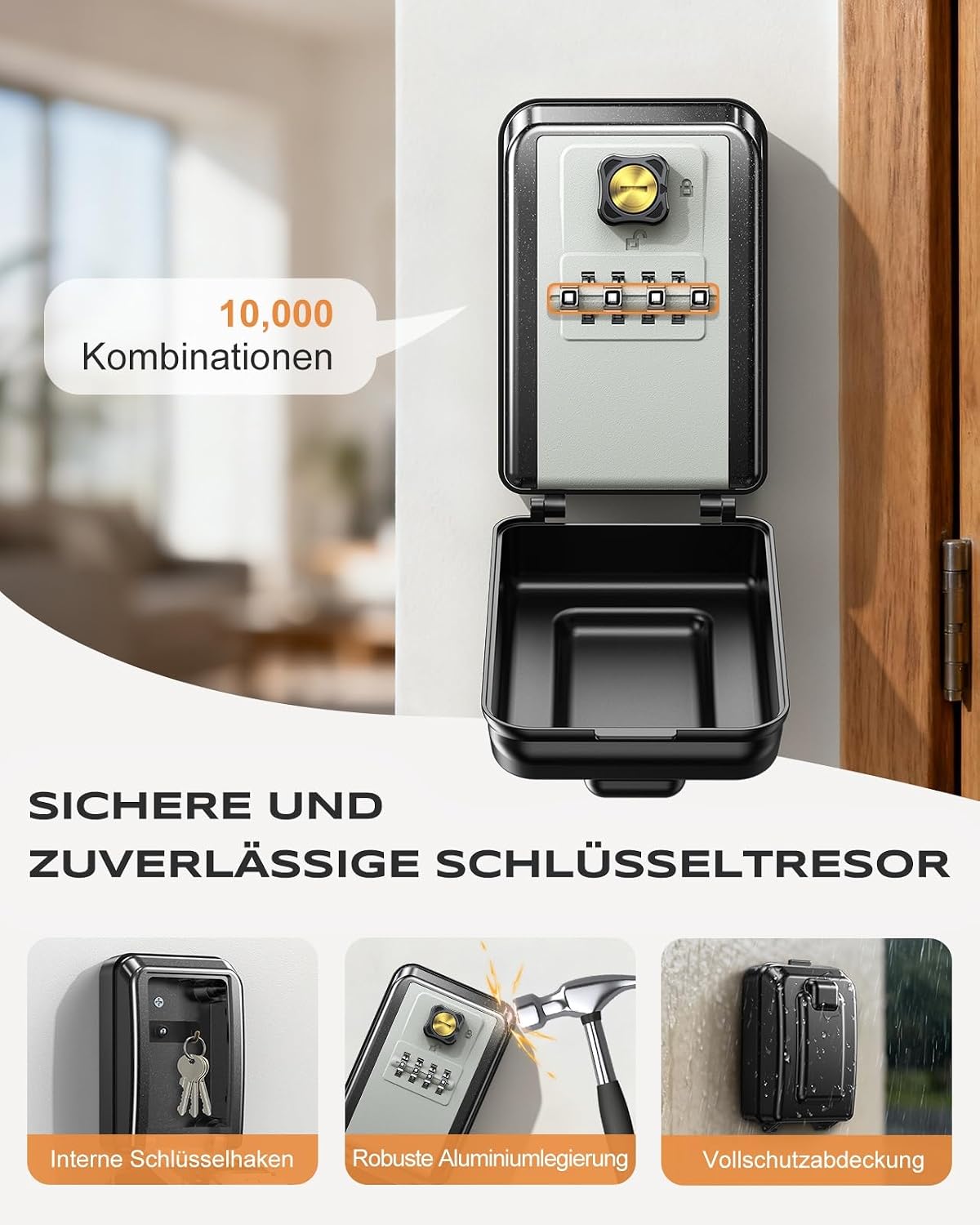 Detalle 2 de Mohard Wand Schlüsseltresor 10.000