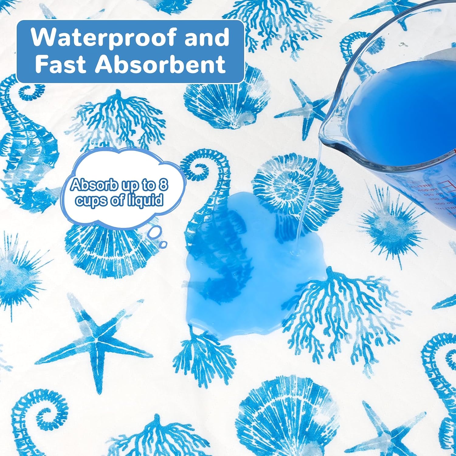 Detalle 2 de MooMoo Baby MMBBPTPHM-38 Waterproof Mattress Protector, Cotton Top, Reusable
