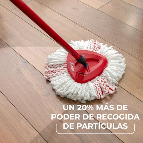 Detalle de Vileda Turbo Set de Fregona con Cubo y Escurridor Giratorio Activado con Pedal