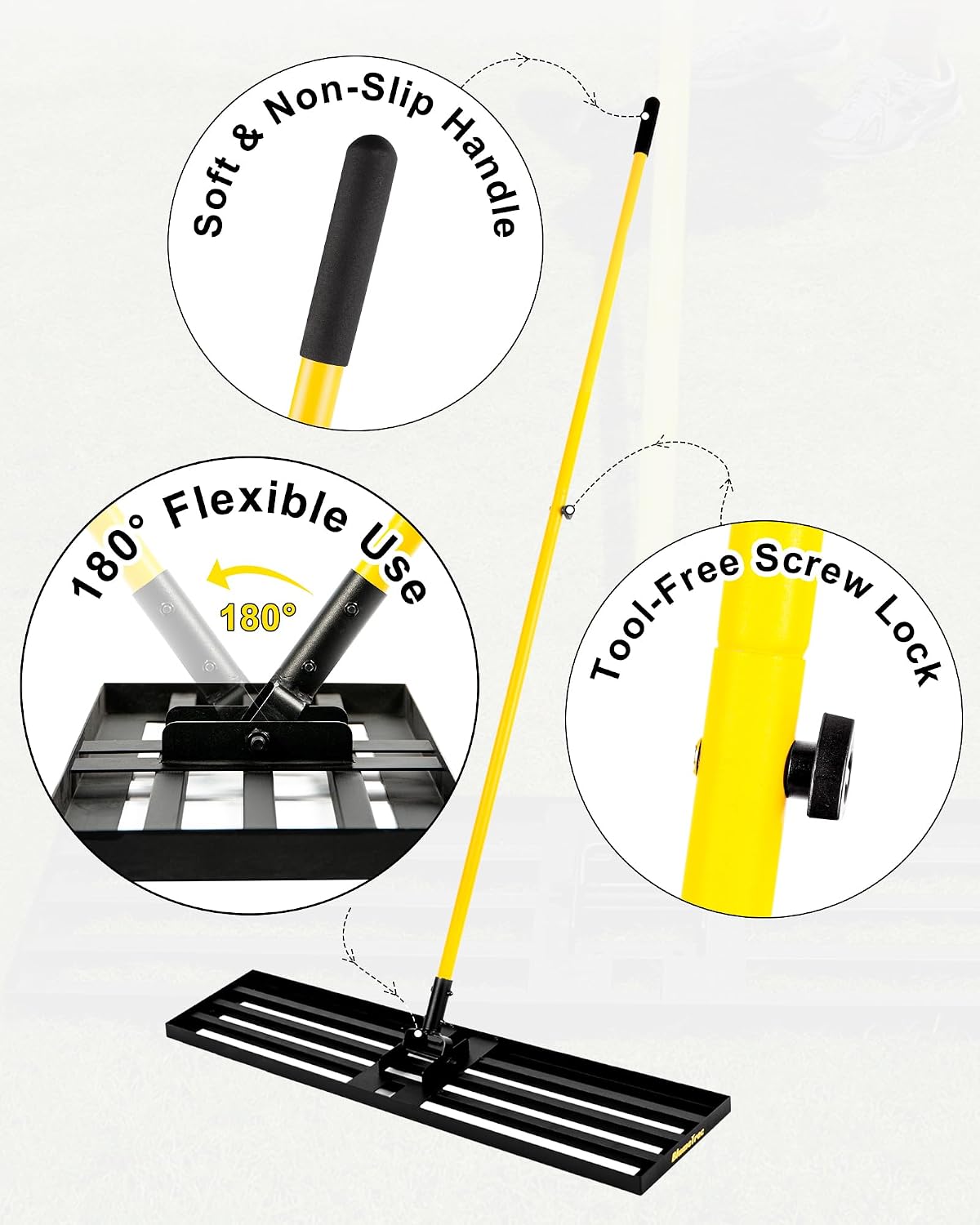 Detalle 1 de BlumeTrec lawn levelling rake 114 x 25cm