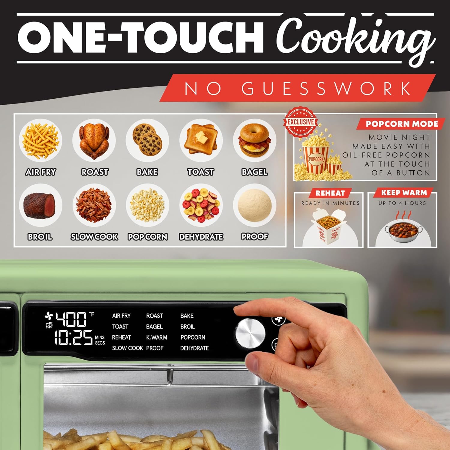 Thumbnail 1 de Gourmia 37 Qt French Door Air Fryer Oven
