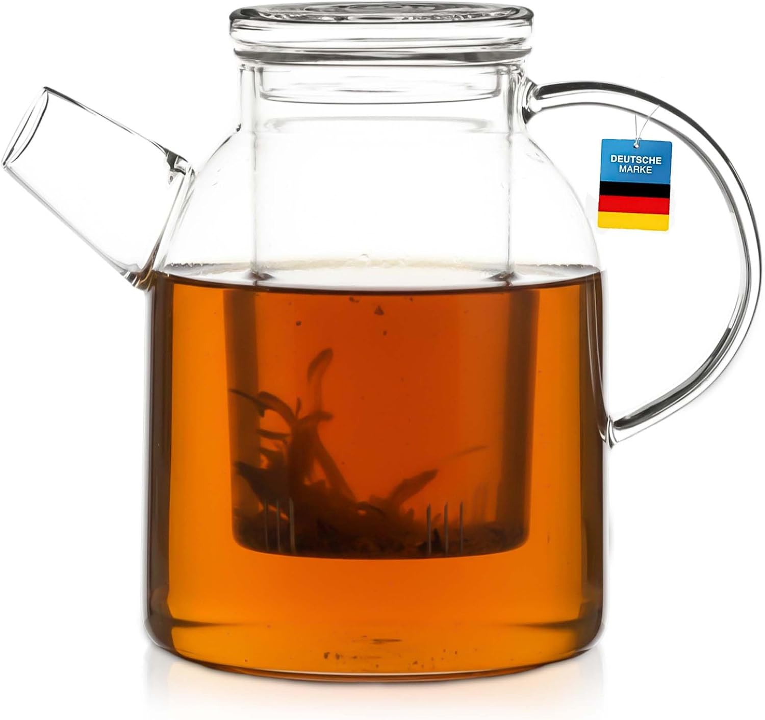 Detalle de Dimono 600 ml Hand-Blown Borosilicate Glass Teapot with Removable Filter