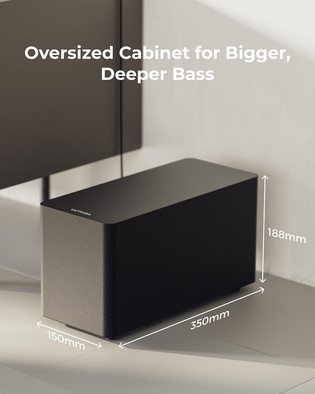 Detalle 2 de ULTIMEA U3721 Poseidon M60 5.1ch Dolby Atmos Soundbar, 300W, Bluetooth 5.4