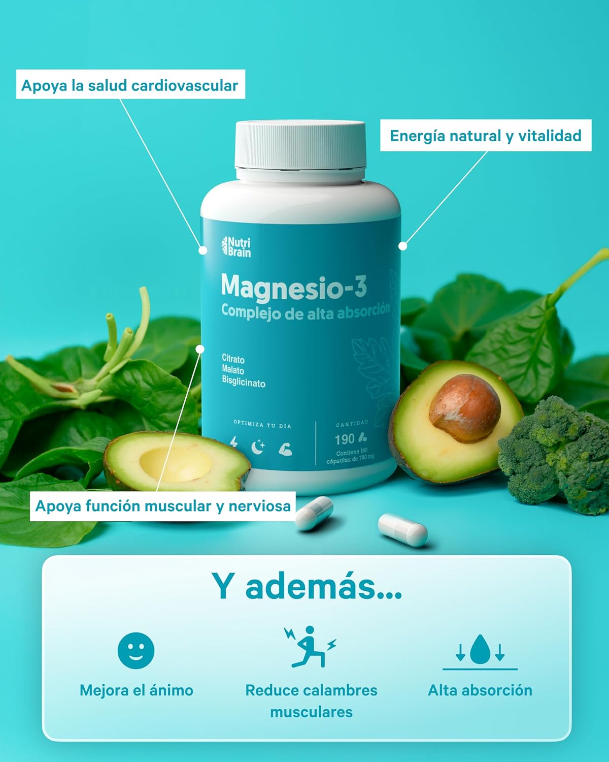 Thumbnail 3 de NUTRIBRAIN Magnesio Complex Citrato