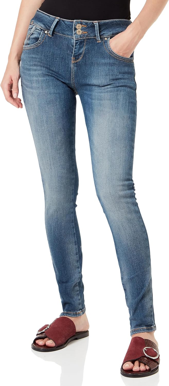Detalle de LTB Damen Jeans Molly M Super Slim Fit – Blau Juana Wash W24–W34 Stretch
