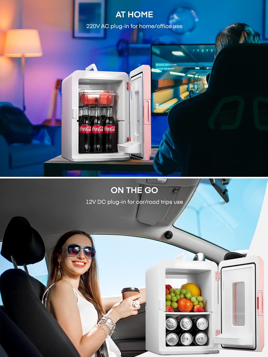 Thumbnail 2 de NORTHCLAN Mini Kühlschrank 15L Rosa