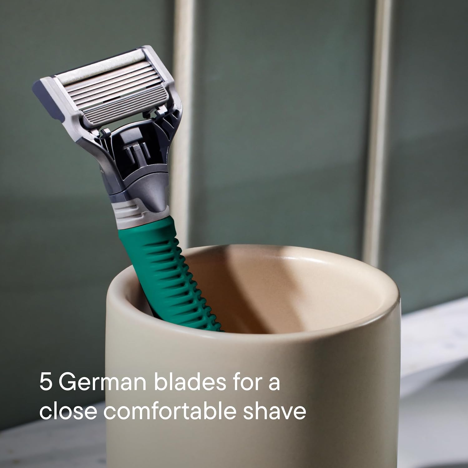 Detalle de Harry's Razors for Men razor set 5 blades, 60 ml shave gel 🪒