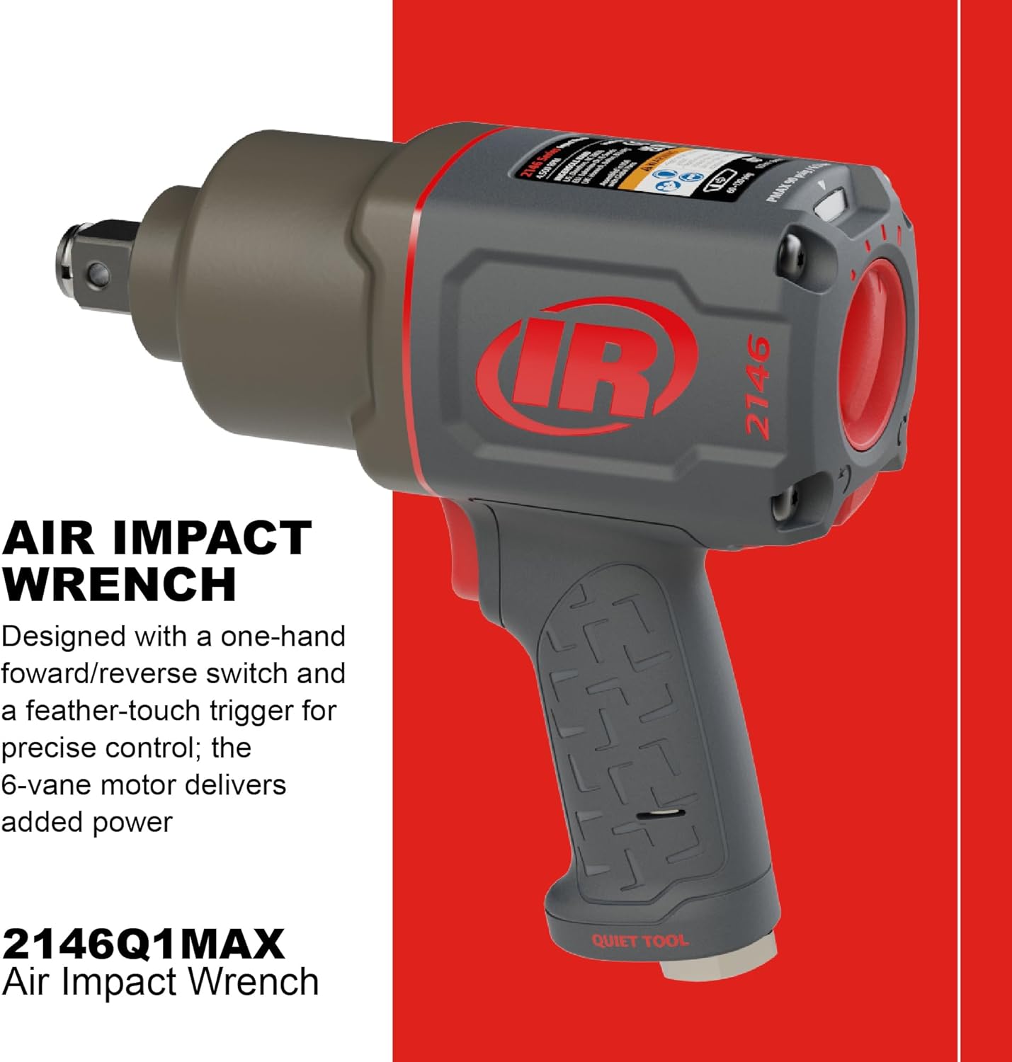 Detalle 2 de Ingersoll Rand 2146Q1MAX 3/4-Inch Quiet Pneumatic Impact Wrench